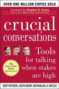 Crucial Conversations by Kerry Patterson